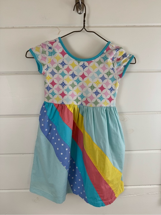 Matilda Jane Other - Matilda Jane Let’s Get Together Roy G Biv Dress Girls Size 6 Rainbow